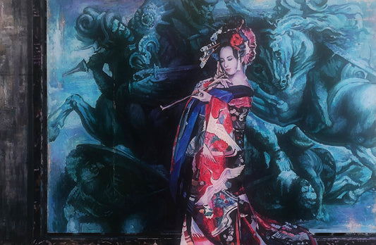 Turquoise Renaissance/ the Fusion. Painting