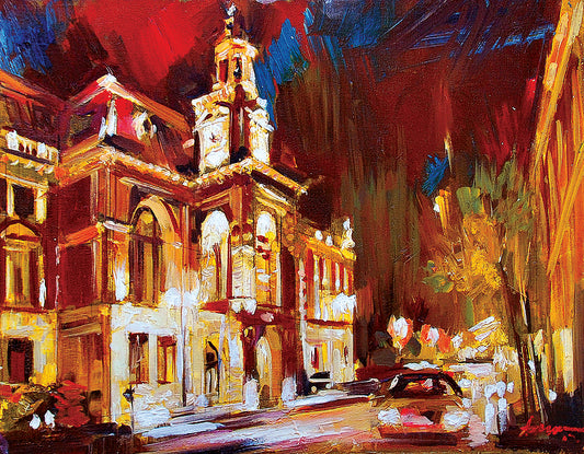 Magnificent Baku. City Hall. Giclee print